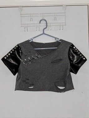 Spirit Halloween Punk Crop Top Lg
